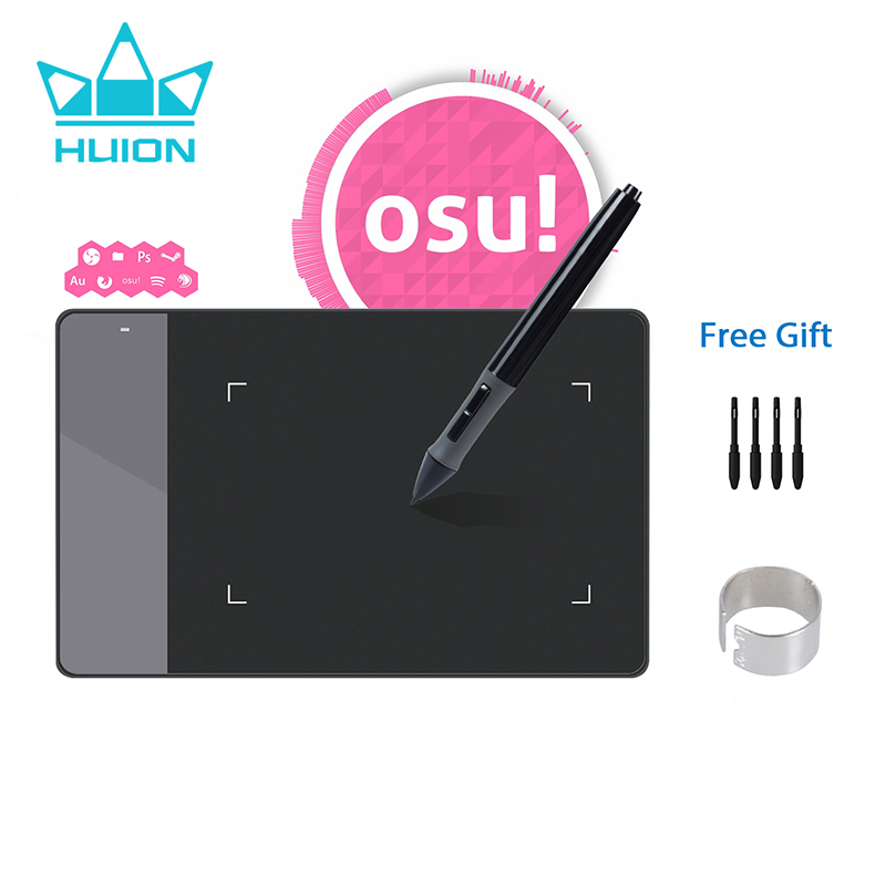 Digital Signature Pad - Huion 420グラフィックスタブレットosuゲームデジタルペンタブレット描画4 × 2.23インチ署名パッド初心者子供のギフト