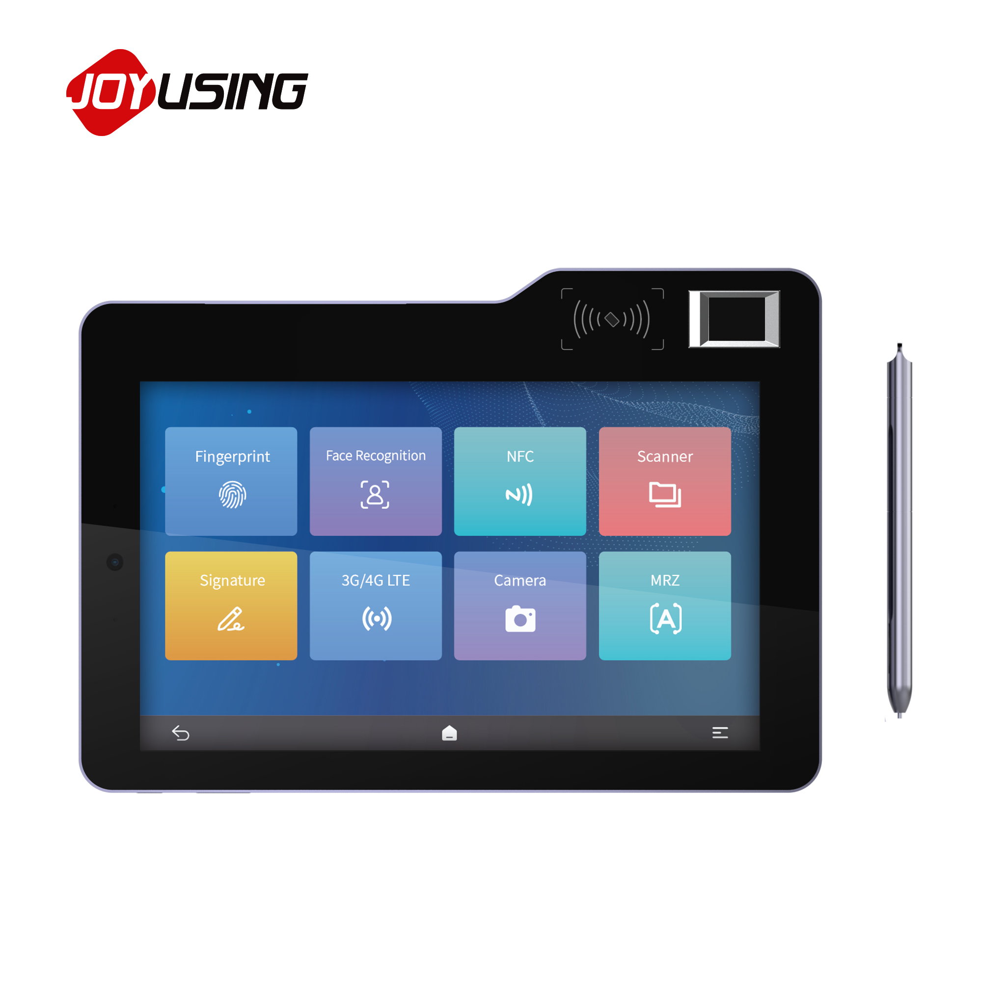 Digital Signature Pad - モバイルバイオメトリックAndroidタブレットデジタル署名パッド（指紋スキャナーとNFC搭載）