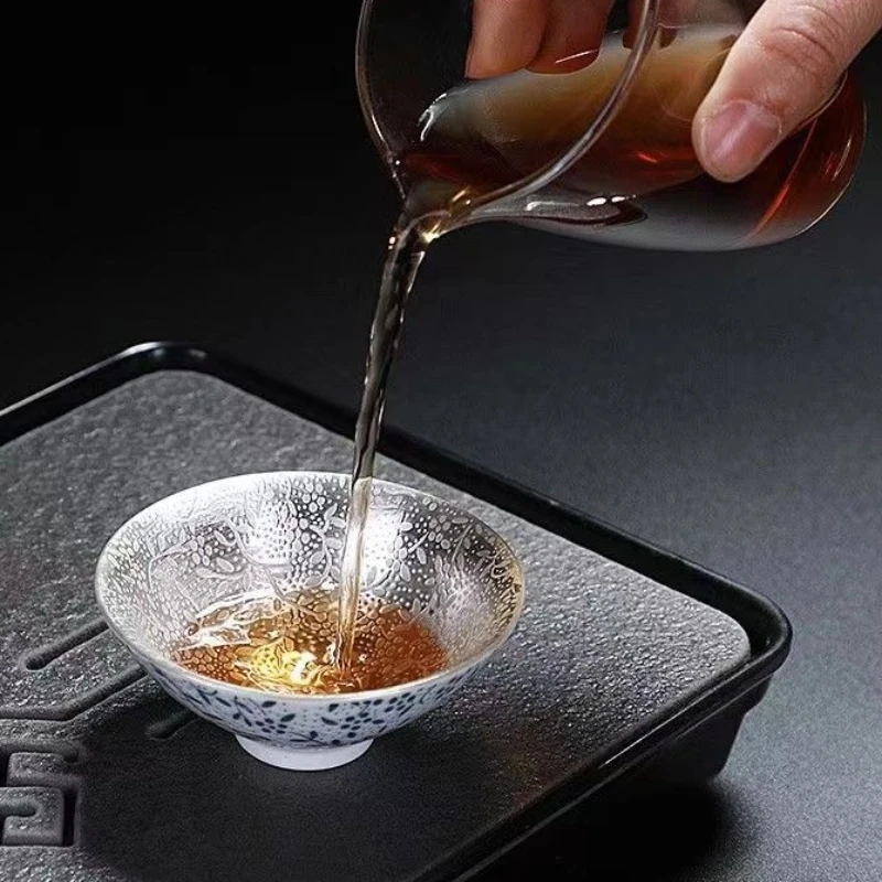 Office Technician - クリエイティブ999スターリングシルバーマスターカップセラミックティーカップオフィス小型茶碗家庭用手作り中国功夫茶器