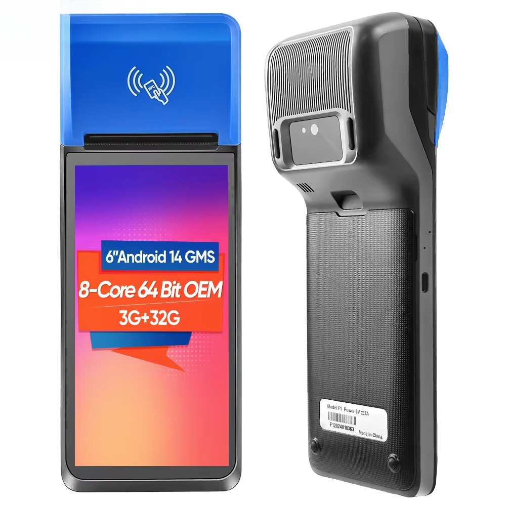 Pos Terminal Android - FYJ-F1 6インチ 3G+32G 64ビット Android 14