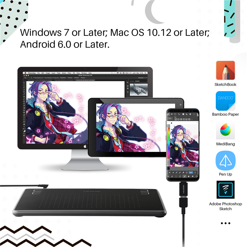 ストックH430Pアニメーションデザインアーティストボード電 - Digital Signature Pad のレビューと価格