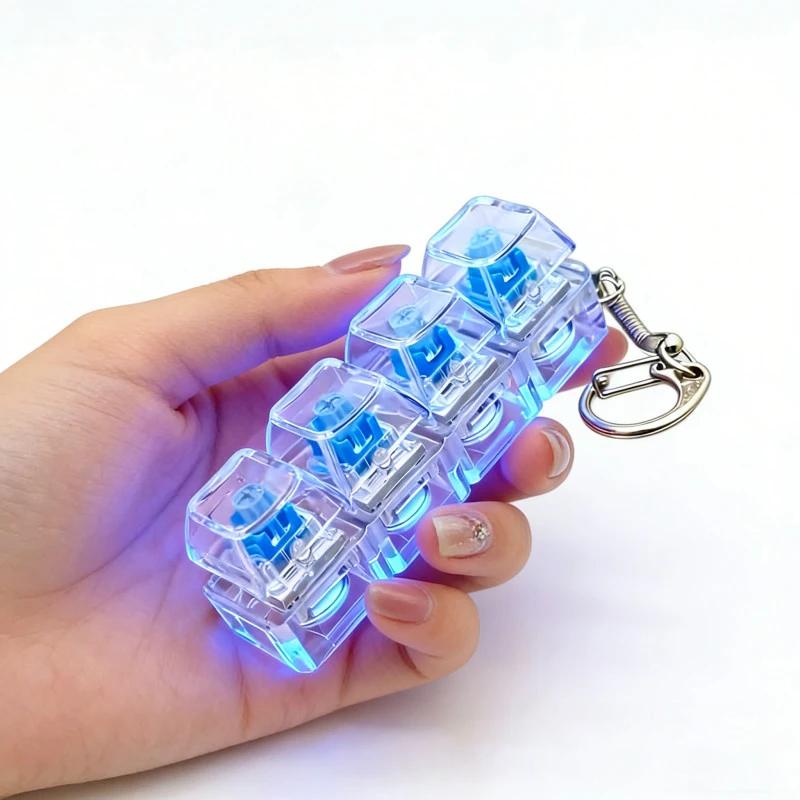 キーボードキーチェーン 1キー LEDボタン プレス可能 コ - Office Tech And Gadgets のレビューと価格