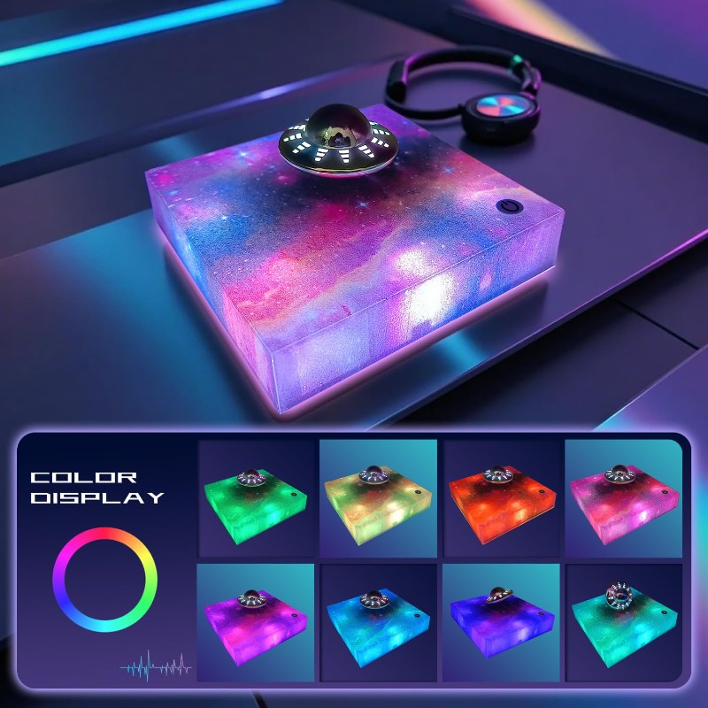 空中浮遊UFOランプ360度回転 °   回転式銀河ライトデ - Office Tech And Gadgets のレビューと価格