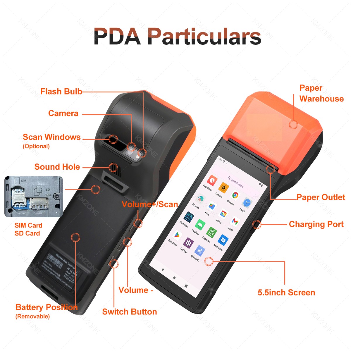 ハンドヘルド Android 13/14 PDA プリンタ  - Pos Terminal Android のレビューと価格