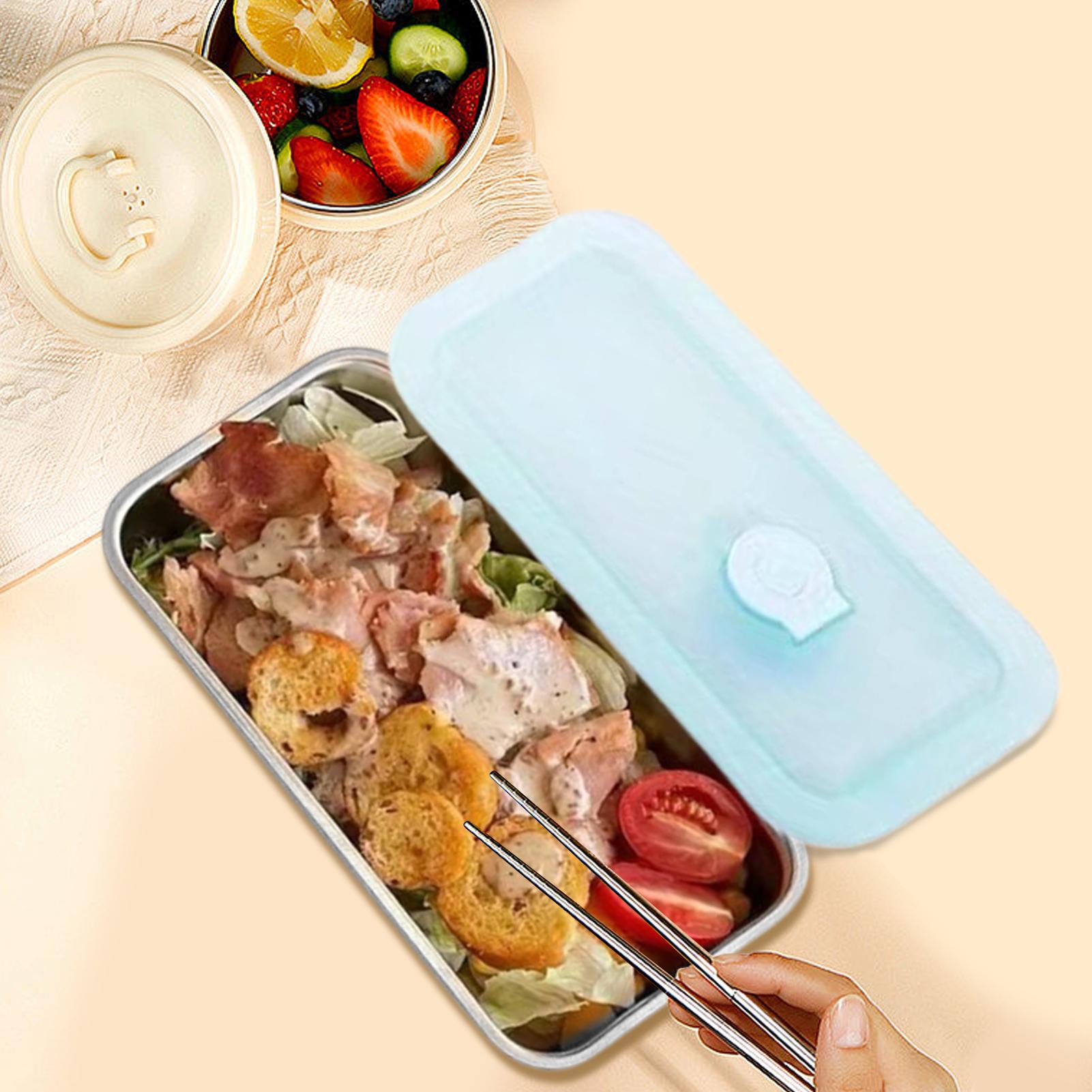 304ステンレス製ランチボックス弁当容器、漏れ防止密閉食品保 - Office Tech And Gadgets のレビューと価格