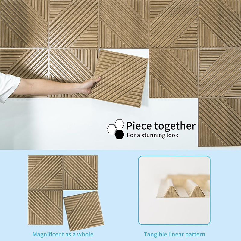 12枚セット 3Dウォールパネル 30x30cm 室内壁装飾 - Office Technician のレビューと価格